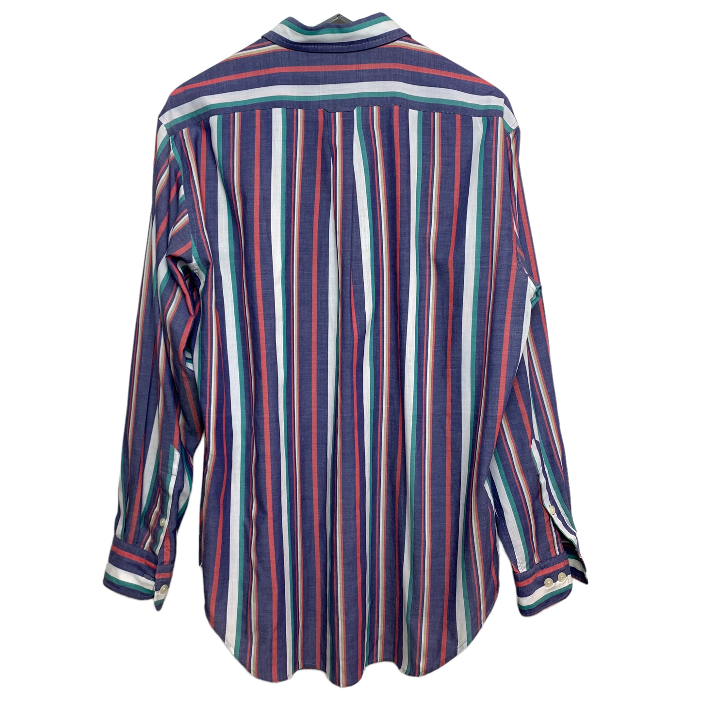 Vintage Towncraft Striped Button Down Collared Shirt Large 16-16 1/2