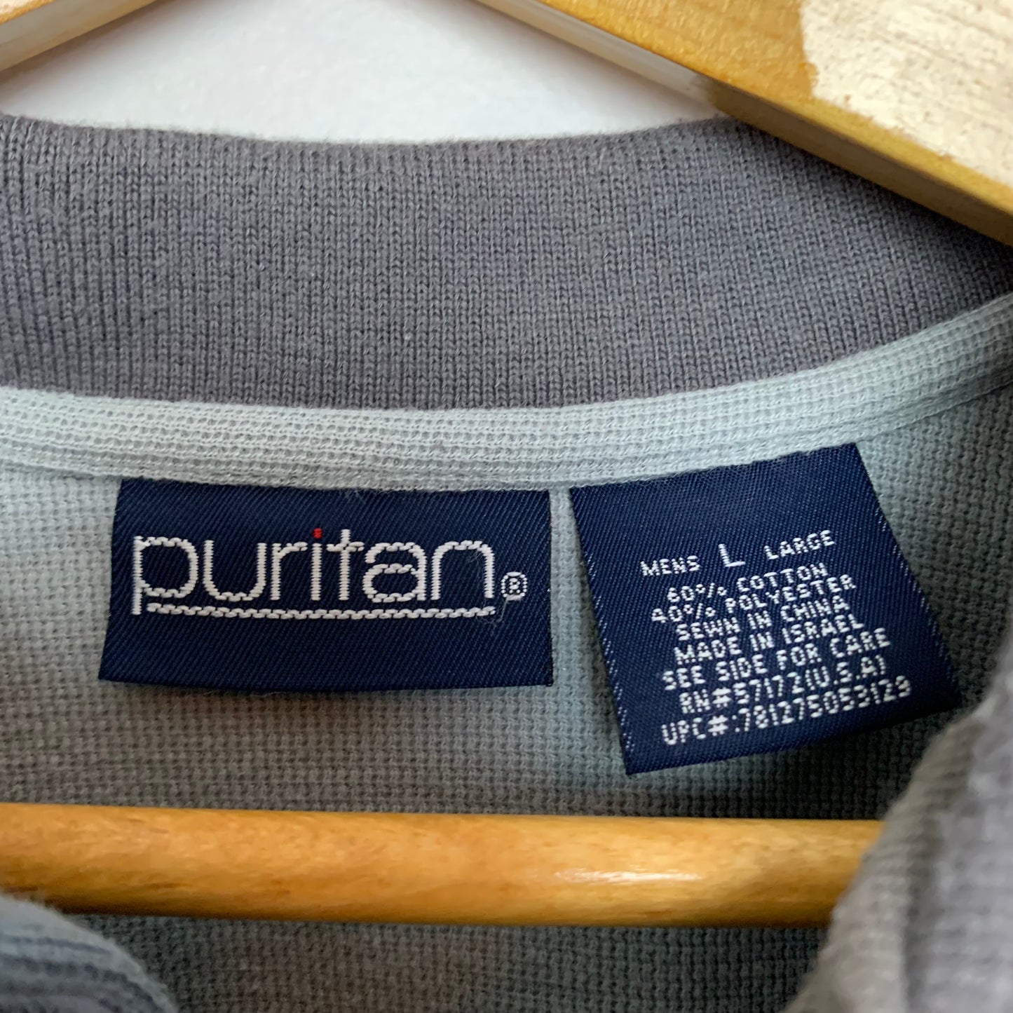 90s Puritan Polo Sweatshirt Pullover Large
