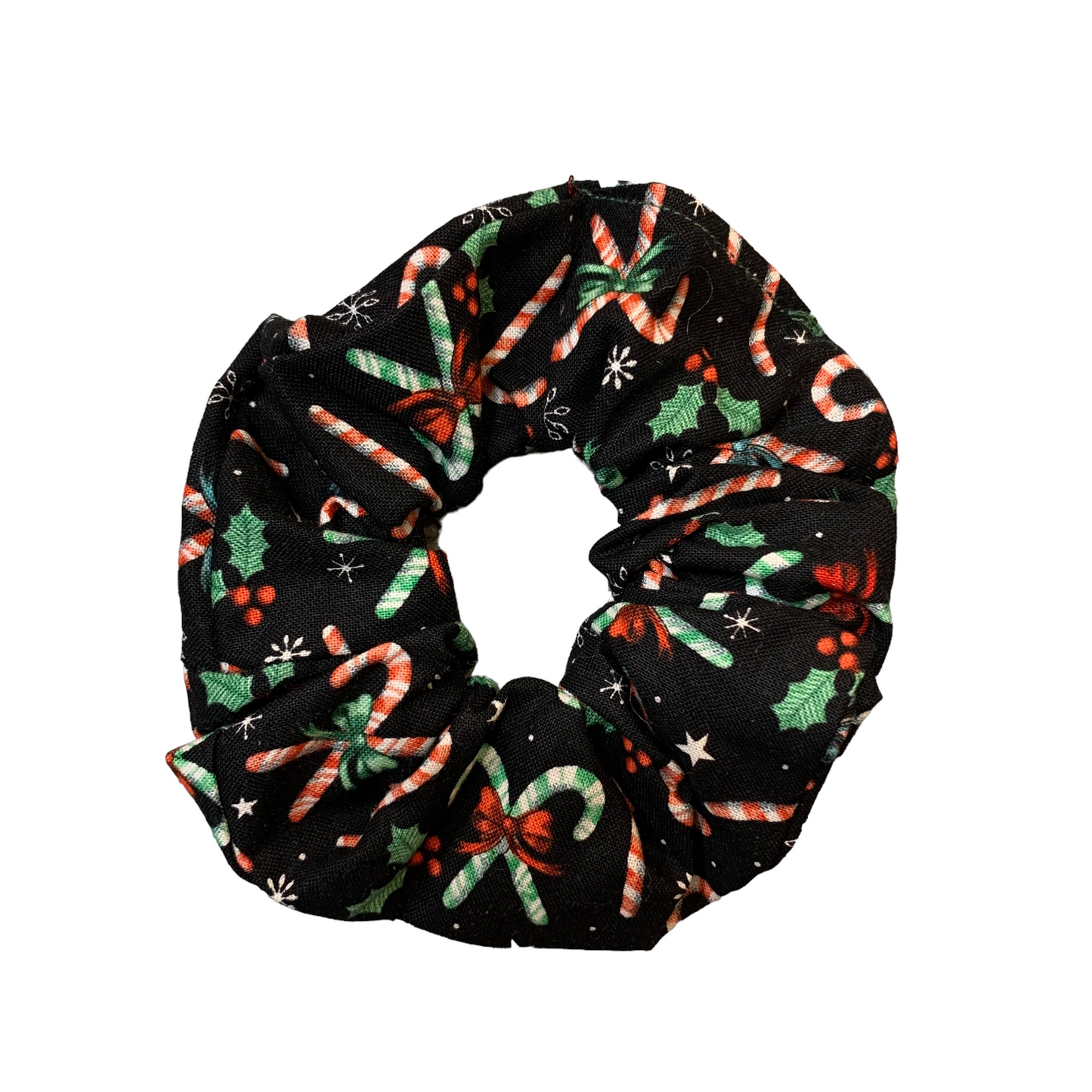 Handmade Candy Cane Scrunchie