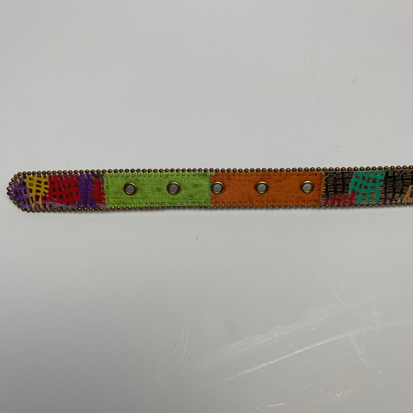 Vintage Patchwork Style Belt Multicolored