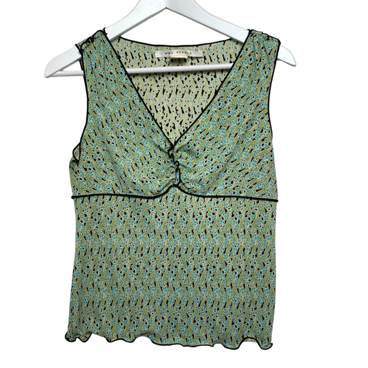 Y2K Max Studio Crop Top Tank Small