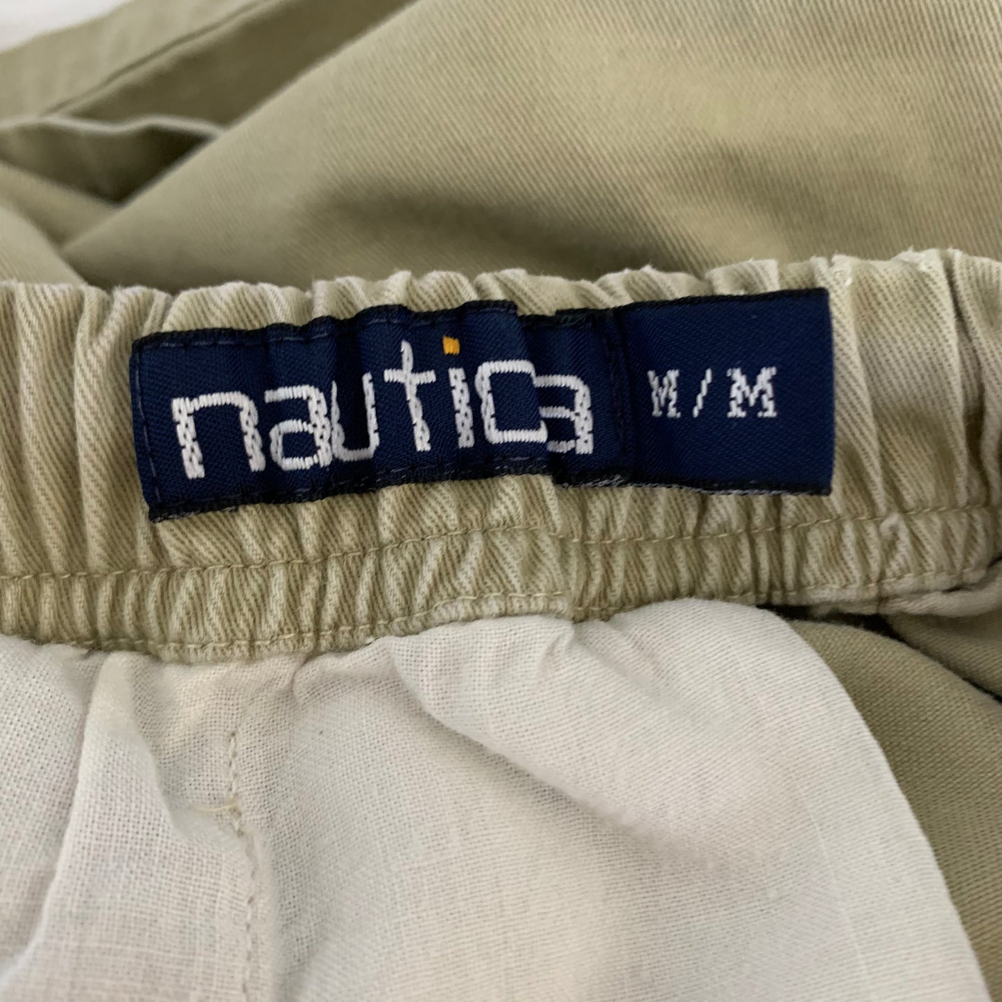 90s Nautica Khaki Drawstring Shorts Medium
