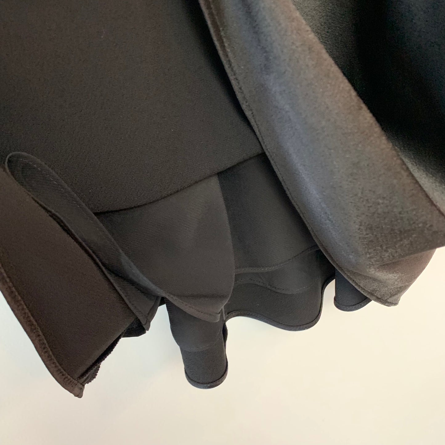 Alice + Olivia Dabney Black Draped Back Mini Dress Cowl Neck Slip Dress