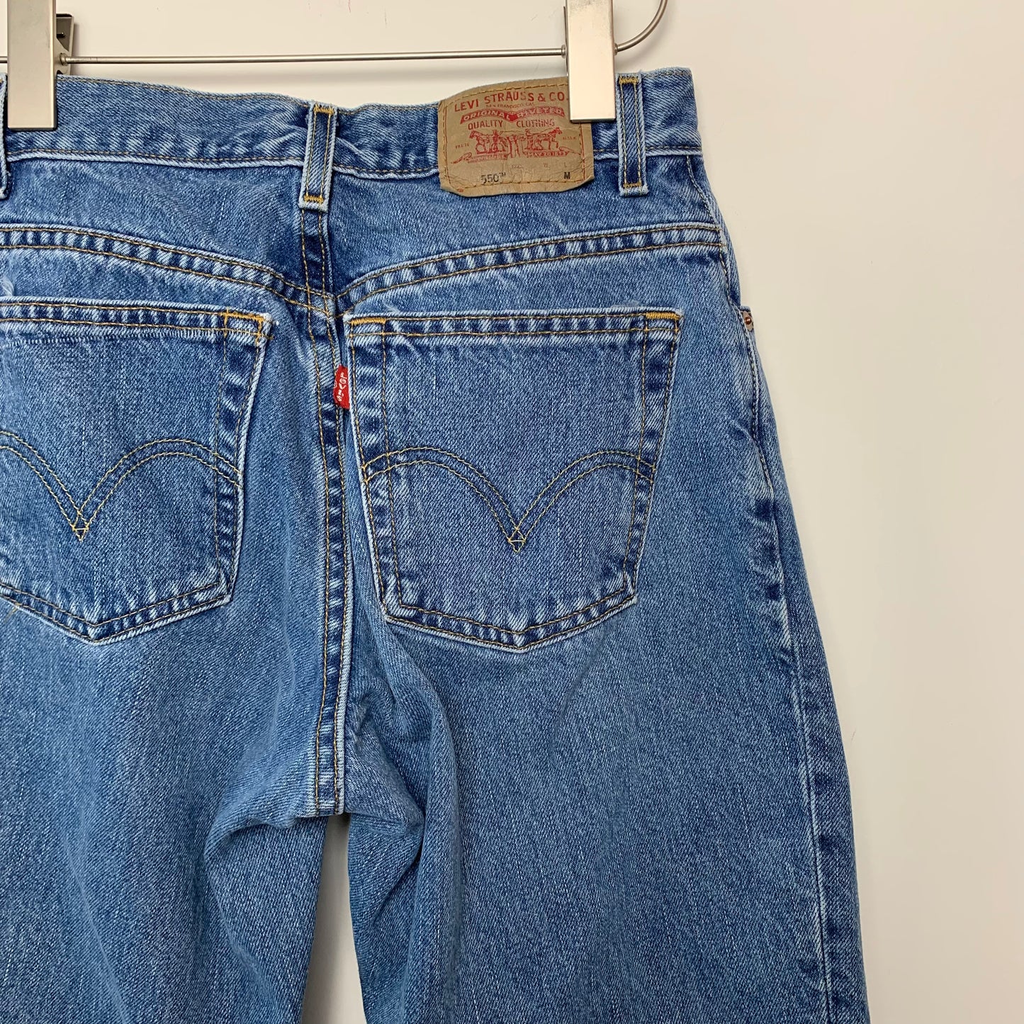 90s Y2K Levi's 550 Classic Relaxed Fit Tapered Leg Jeans High Rise 8