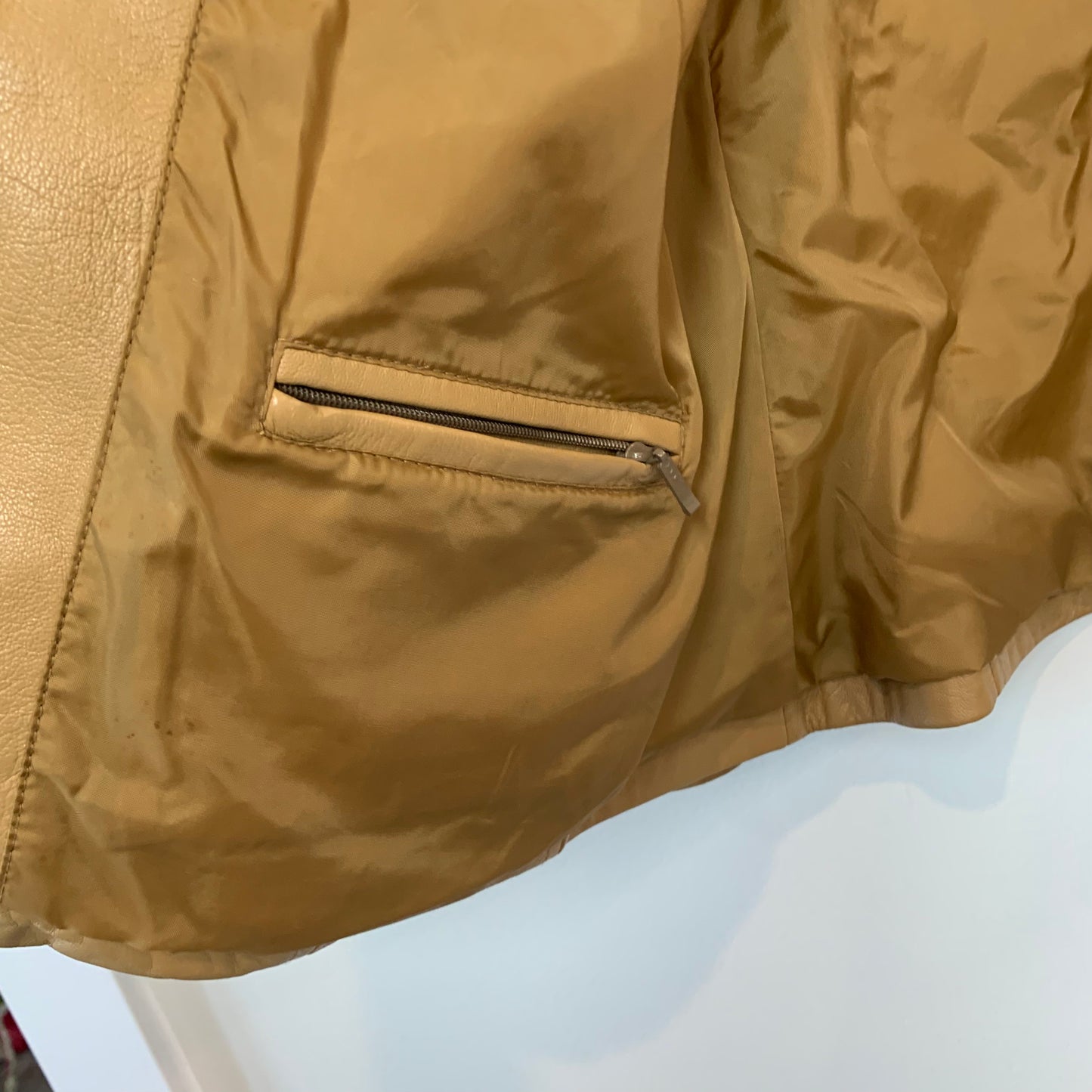 90s Y2K Wilsons Leather Tan Leather Jacket Blazer Medium