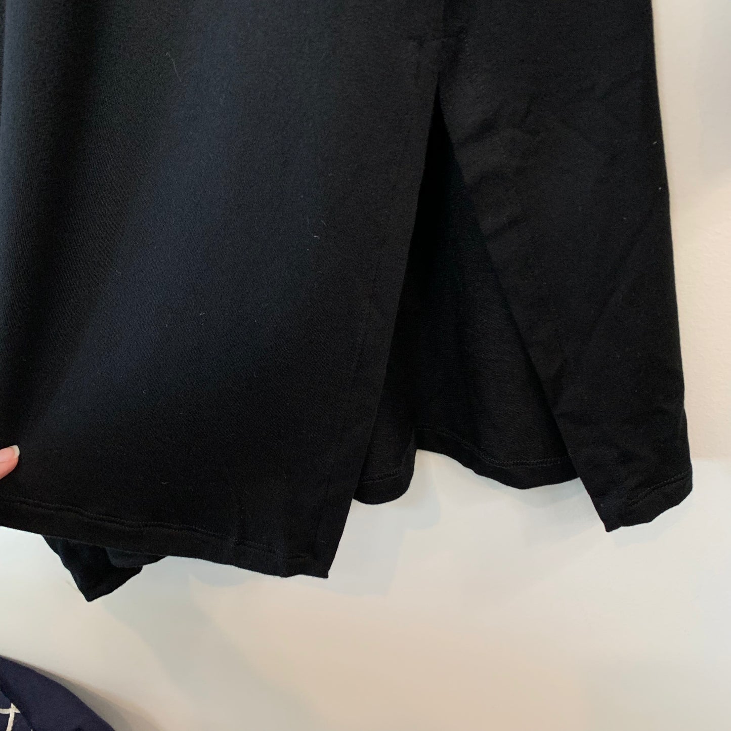 Eileen Fisher Black Scrunch Neck Turtleneck Tunic Top XL