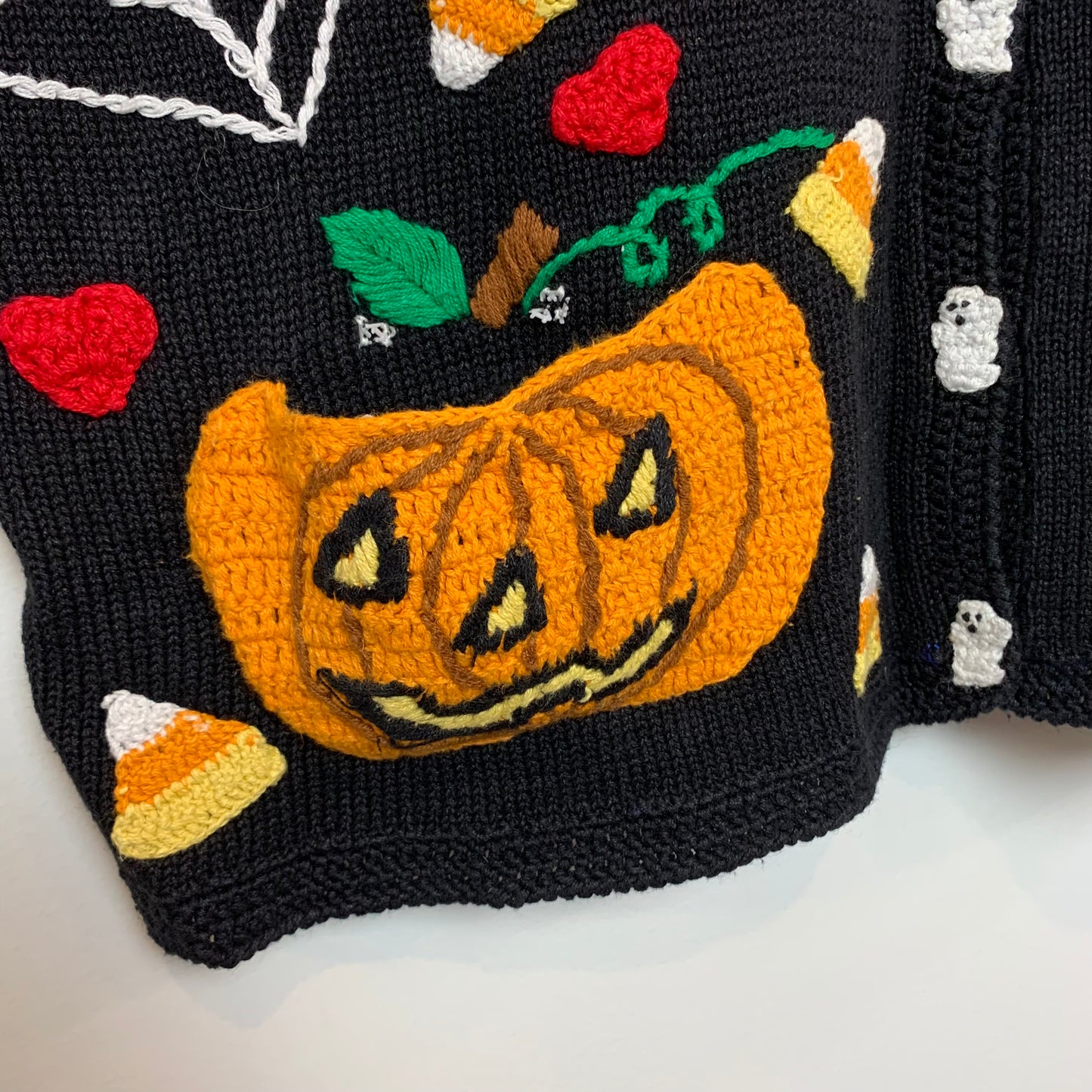 Vintage 90s Eagle's Eye Halloween Sweater Vest 3D 3X