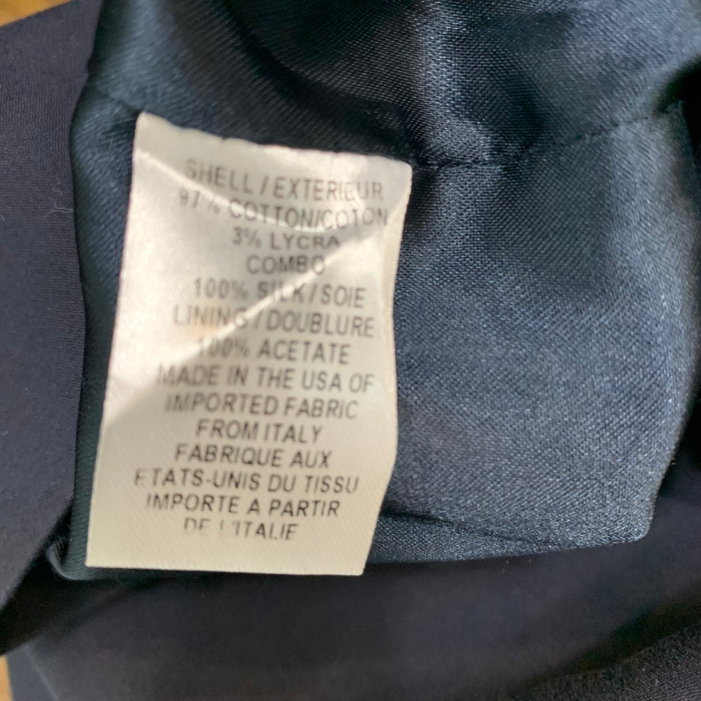 Vintage Milly Navy Blue Pencil Skirt Gold Hardware 4