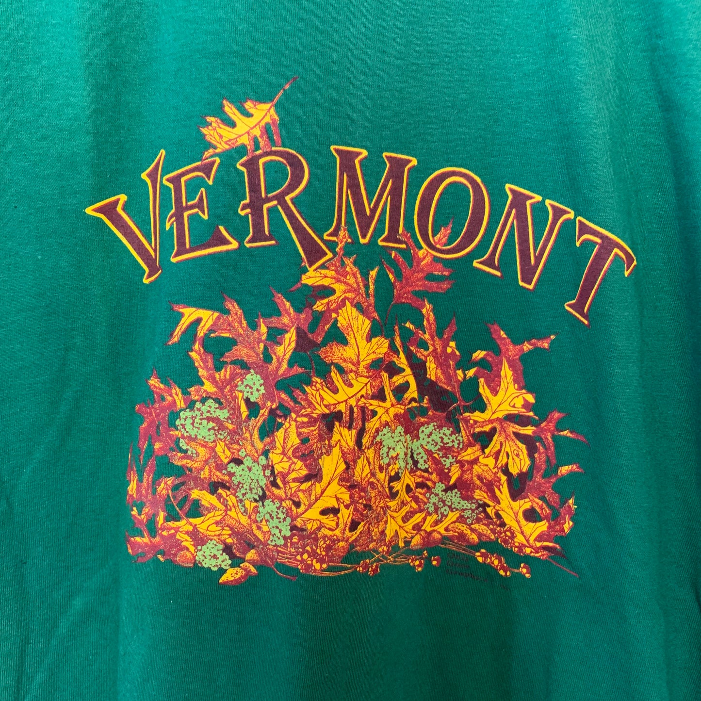 Vintage 80s Vermont Single Stitch Graphic T-Shirt Large