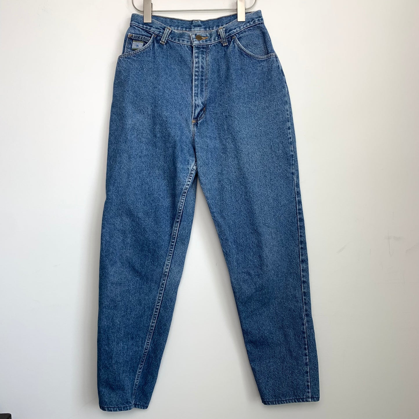 Vintage Wrangler High Rise Mom Jeans Straight Leg Made in the USA Cotton 28''