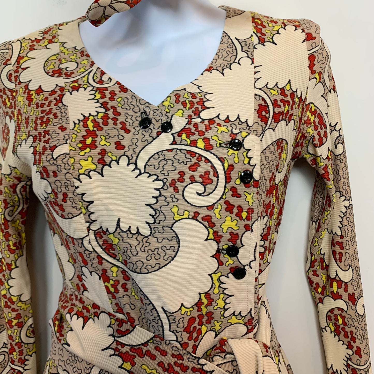 Vintage 1960s 1970s Matching Set Psychedelic Print