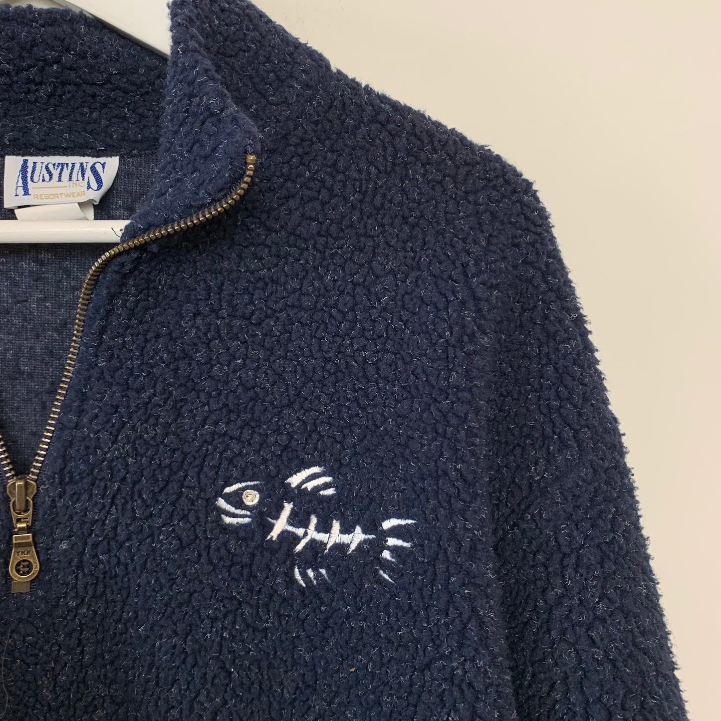 Vintage Austins Fishbone Half Zip Fleece Pullover