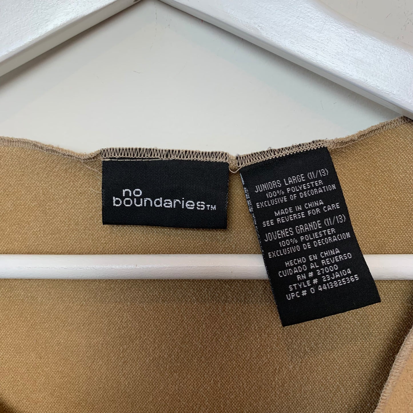 Y2K No Boundaries Butterfly Crop Top Faux Suede Tank Juniors Large