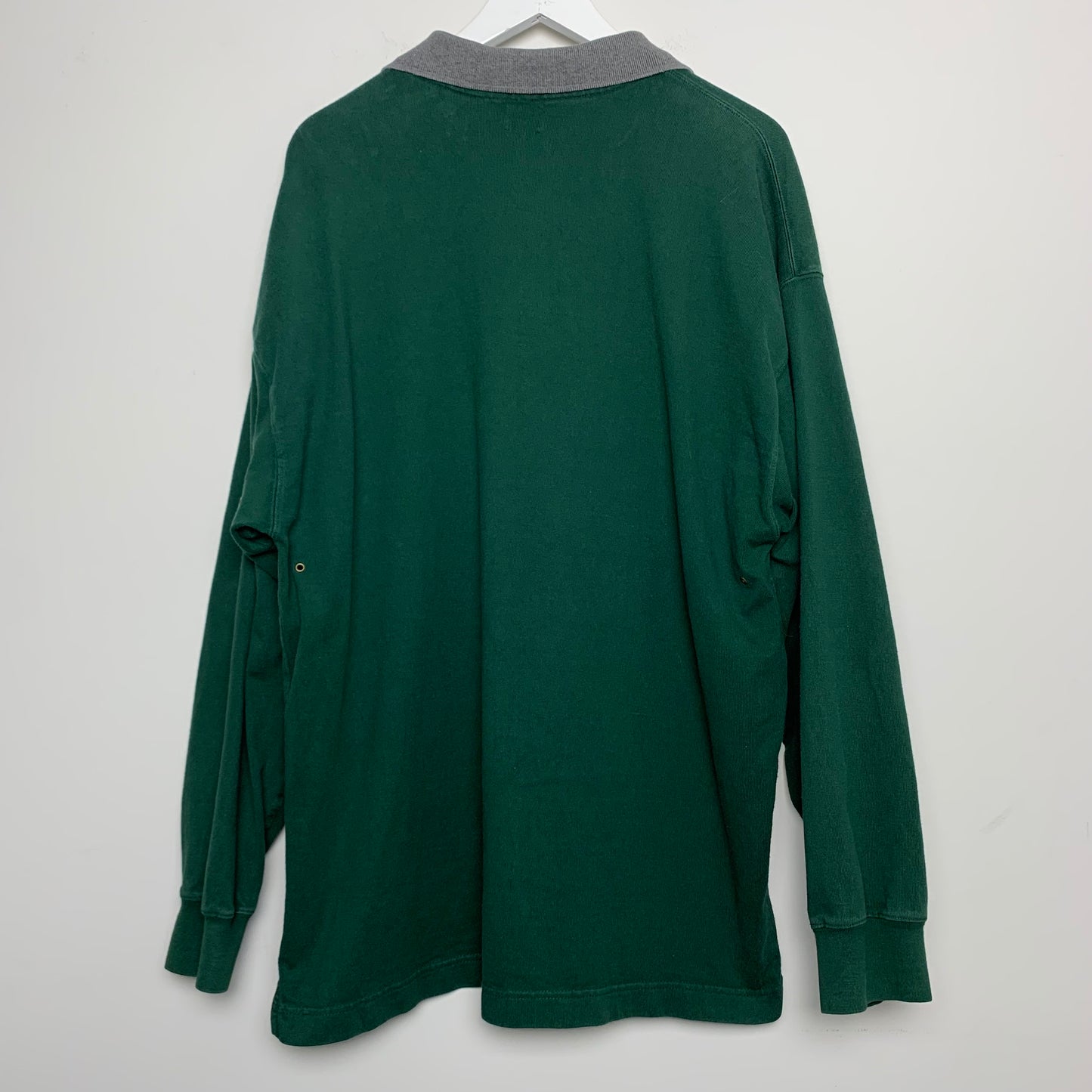 90s Gap Green Quarter Zip Pullover Rugby Cotton Size Large