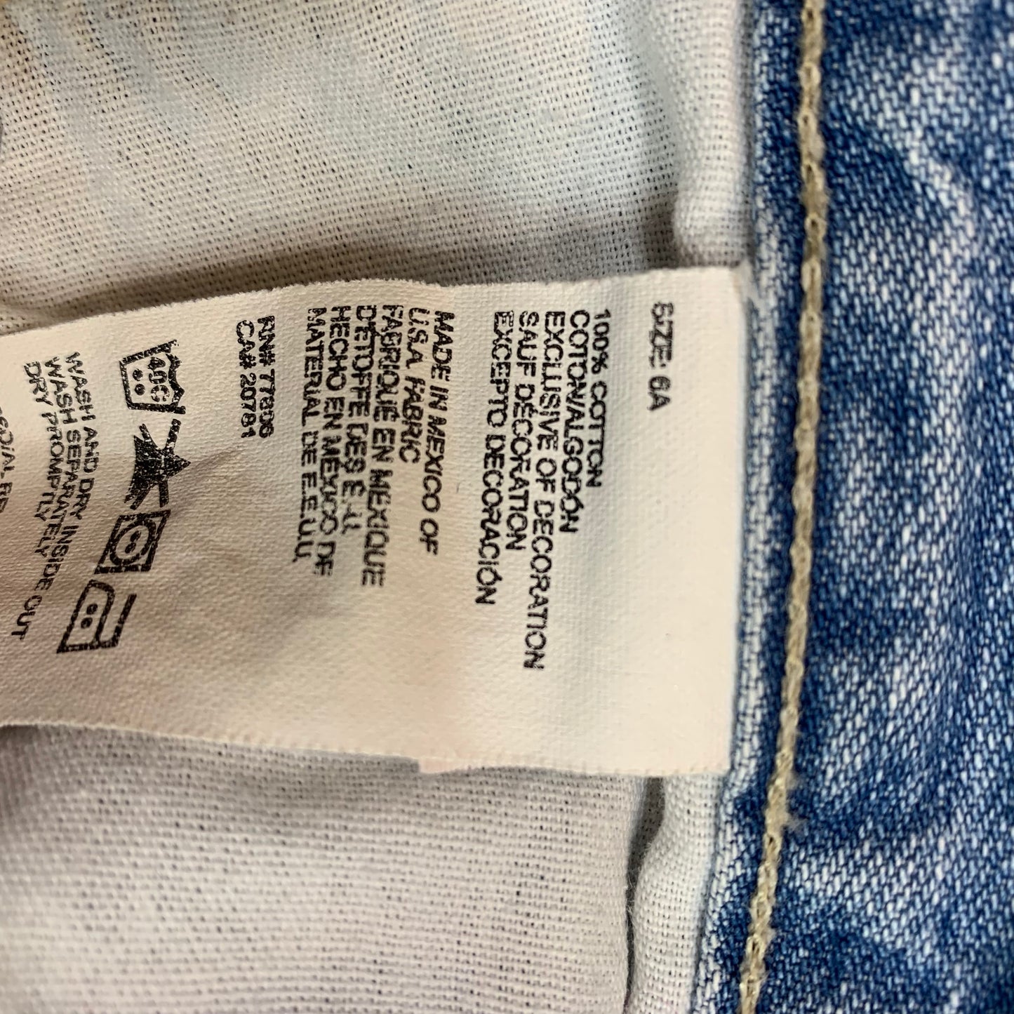 Tommy Hilfiger Y2K High Rise Straight Leg Denim Jeans 6 Classic Fit