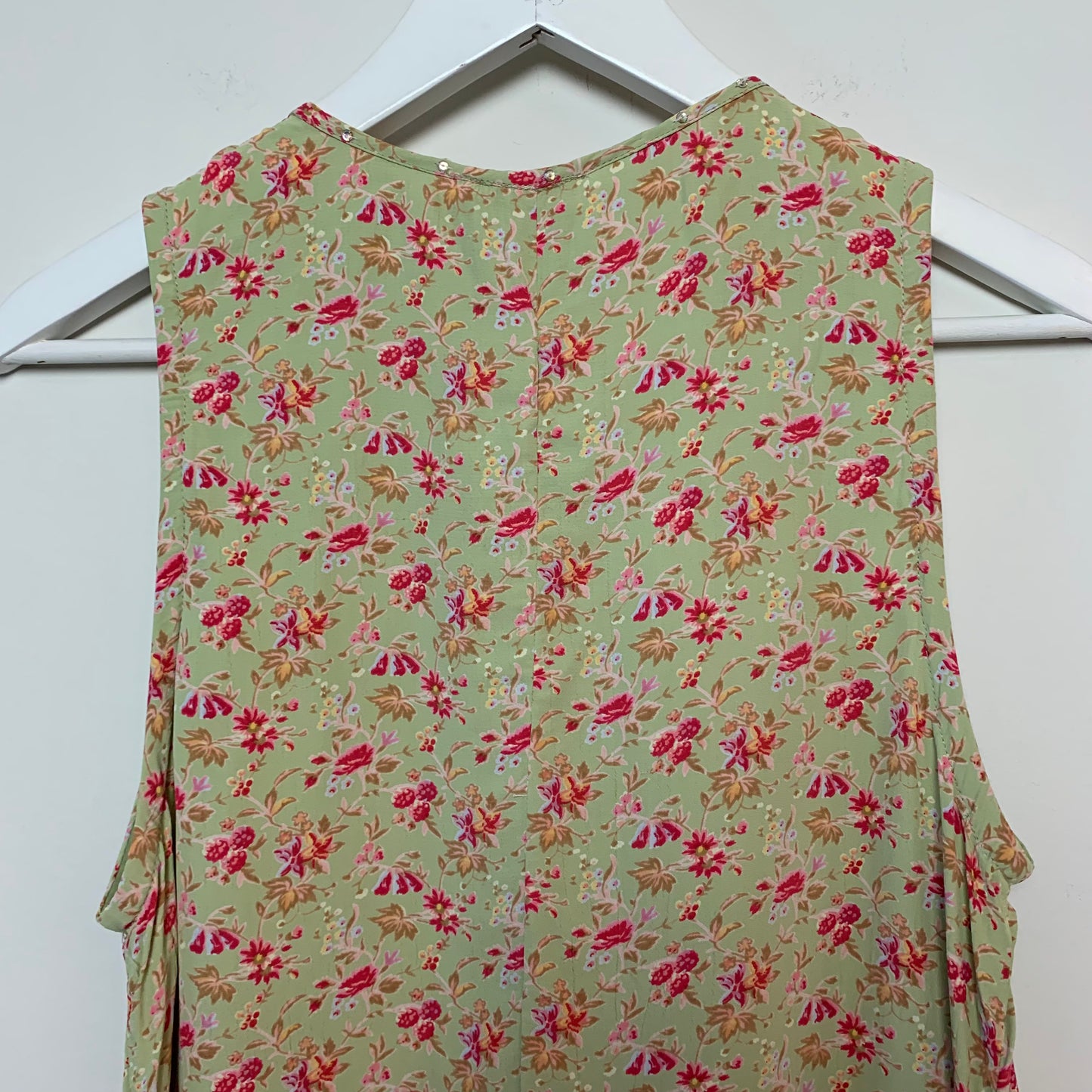 Vintage 90s April Cornell Floral Midi Dress XXS