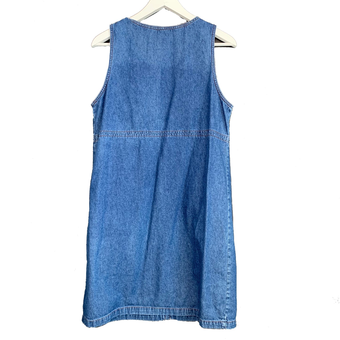 Vintage 90s D.P.S. Denim Jumper Dress Small Cotton