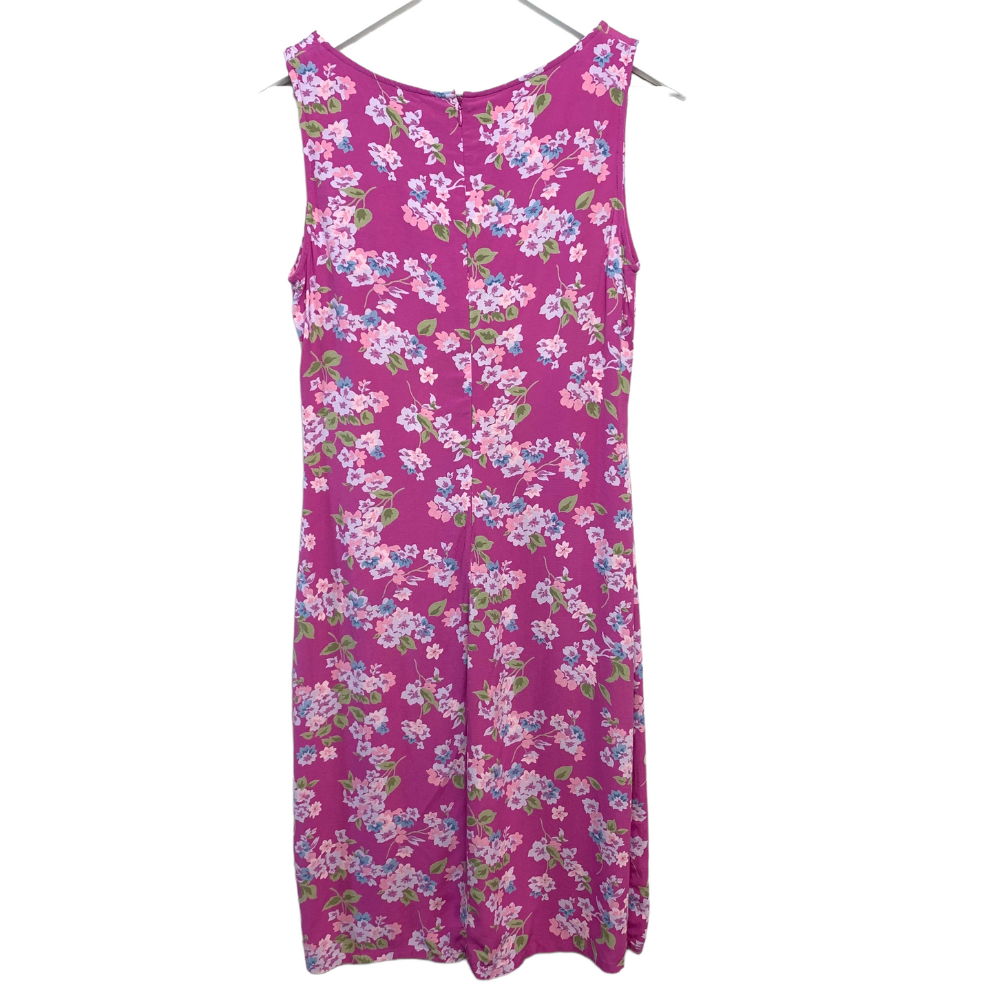 Y2K Gap Floral Midi Dress Pink Rayon Small