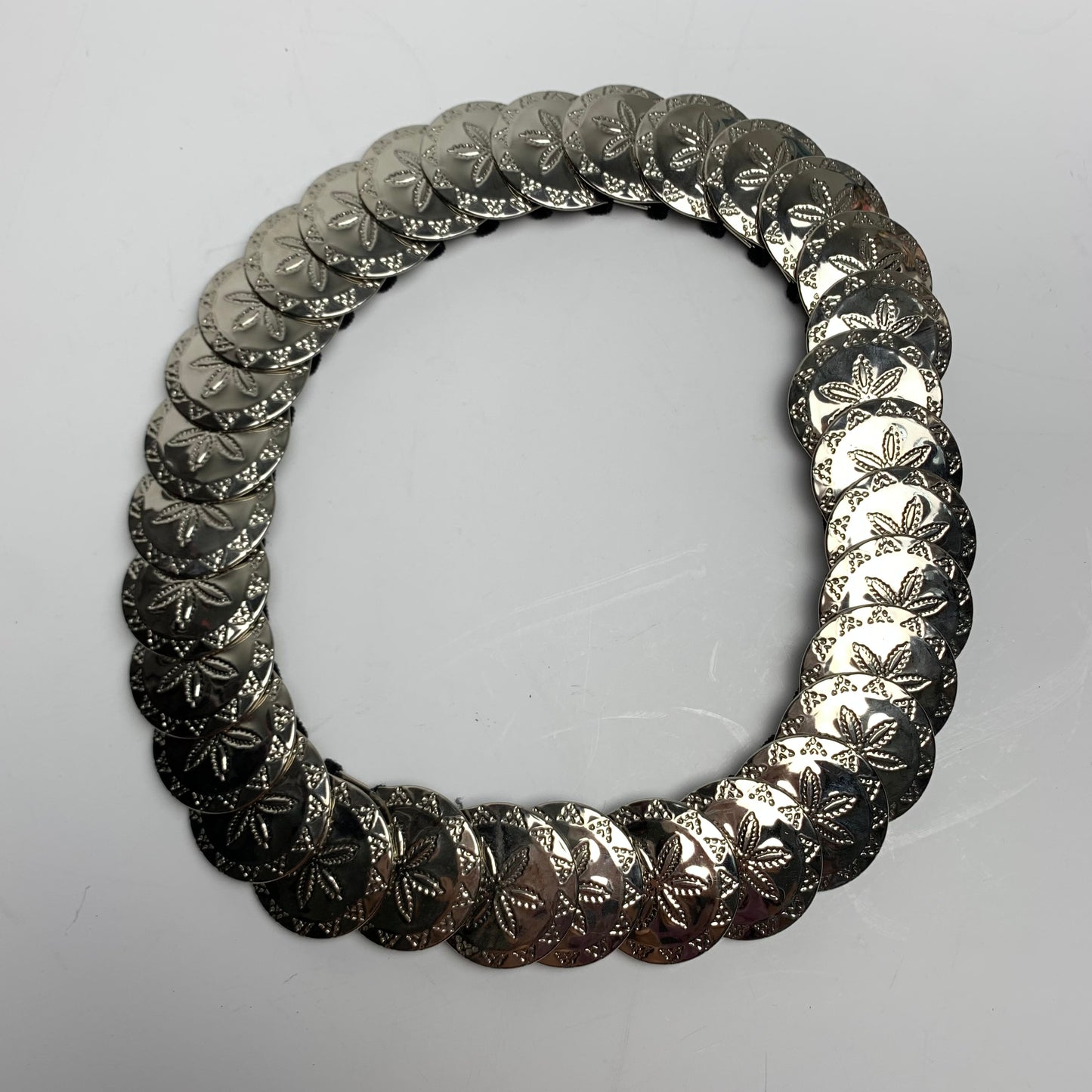Vintage Silver Dollar Stretch Cinch Belt