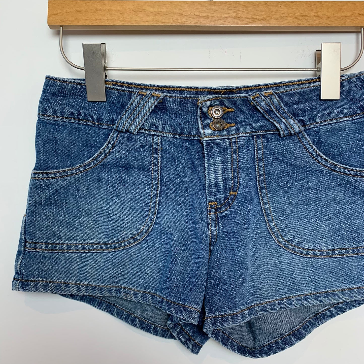 Y2K American Eagle Jean Denim Shorts Low Rise 0