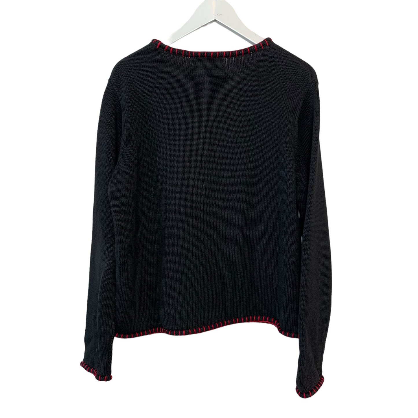 Orvis Christmas Tree Knit Sweater Crewneck Pullover Large