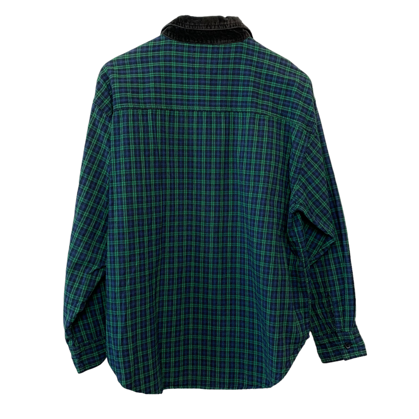Vintage 90s Quizz Plaid Christmas Shirt Button Down Collared Shirt 14/16