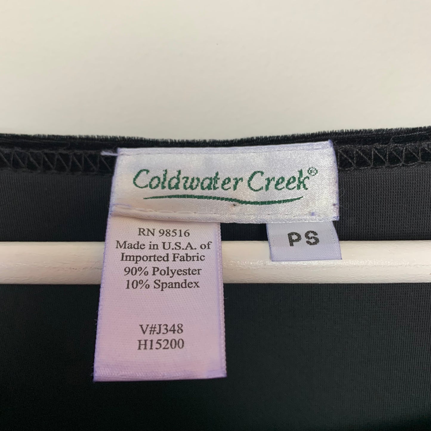 Vintage 90s Coldwater Creek Velvet Long Sleeve Top Made in the USA SP