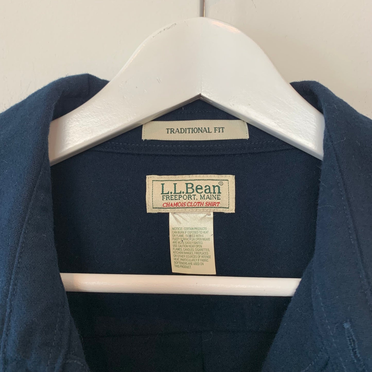 L.L. Bean Chamois Shirt Traditional Fit Heavy Weight Flannel Shacket