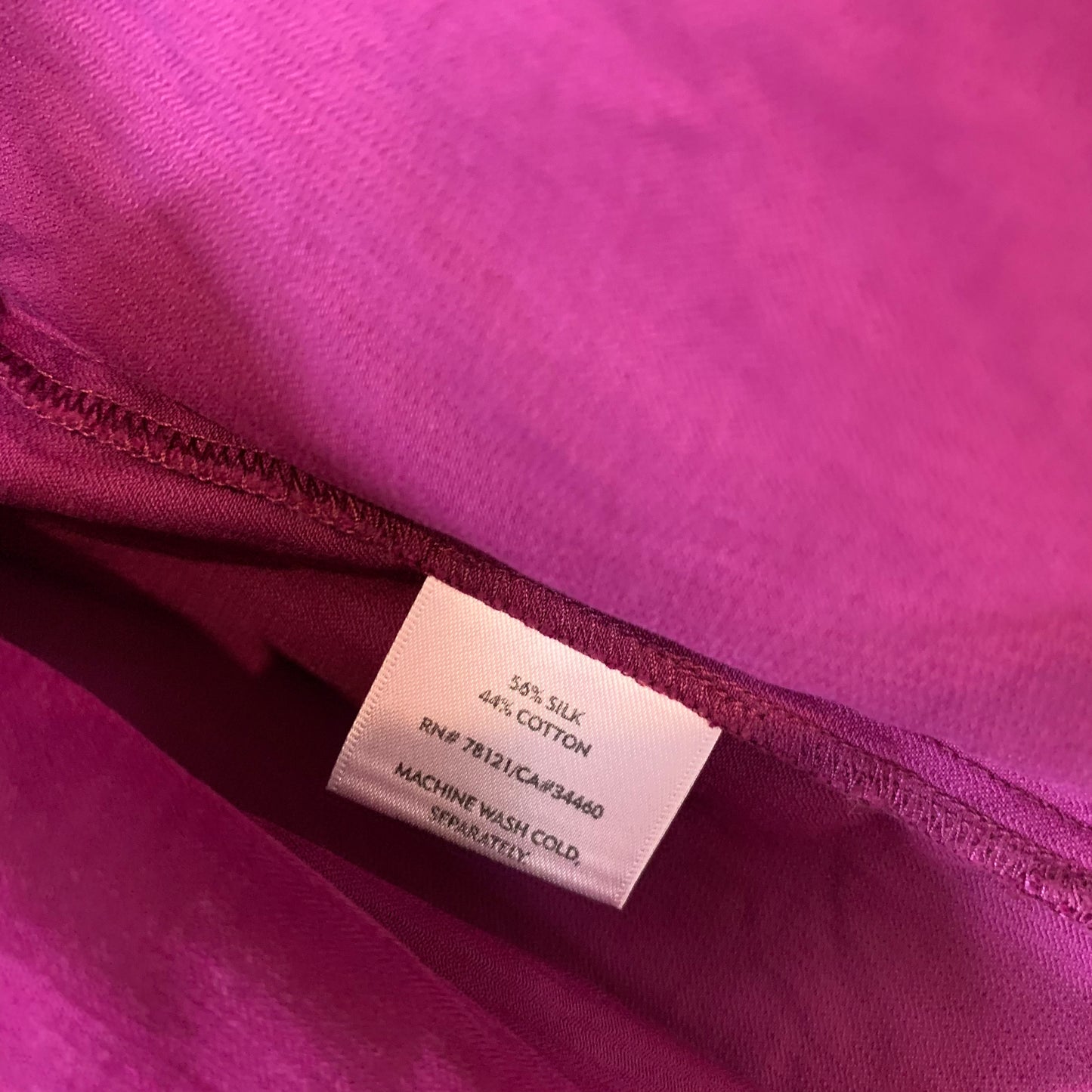 Eileen Fisher Silk Cotton Coordinating Matching Set Plum Small