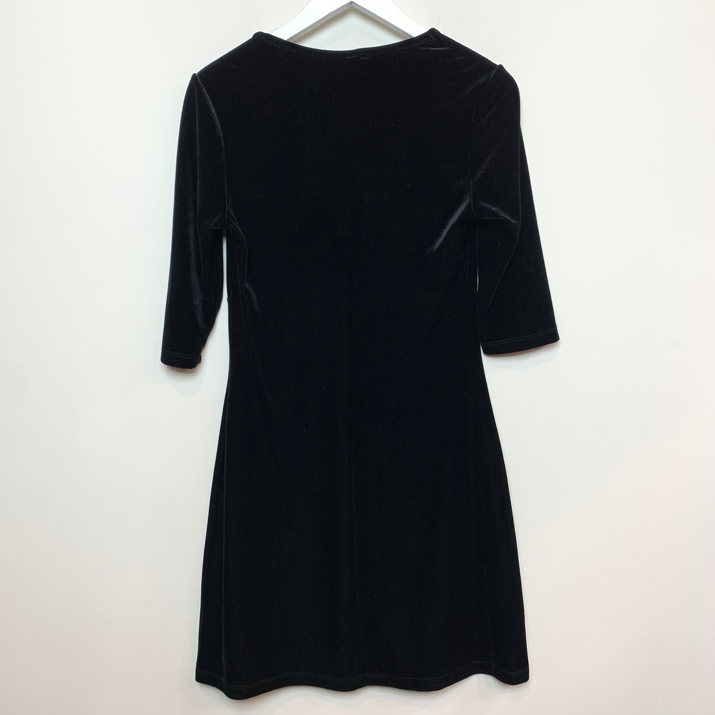 Vintage 90s Fredericks of Hollywood Black Velvet Dress Medium Made in the USA