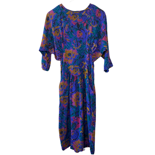 Vintage 1980s E.D. Michaels Jewel Tone Dress 7/8