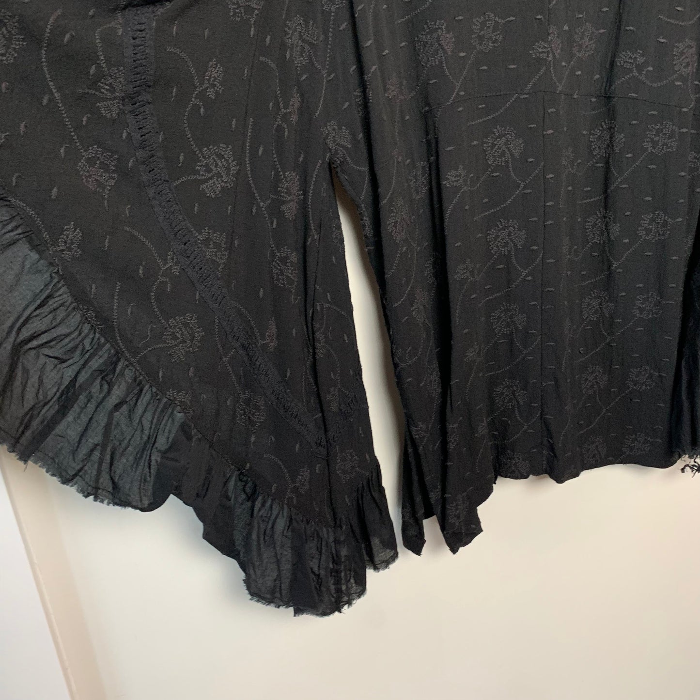 Free People Dottie West Embroidered Kimono Top xs/s