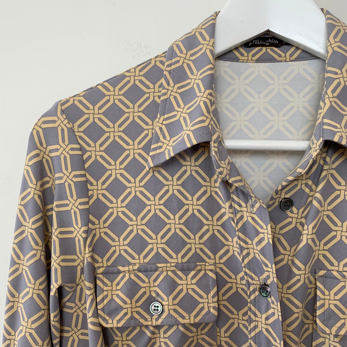 J. McLaughlin Gilchrist Shirt Dress Catalina Cloth Tie Waist XS