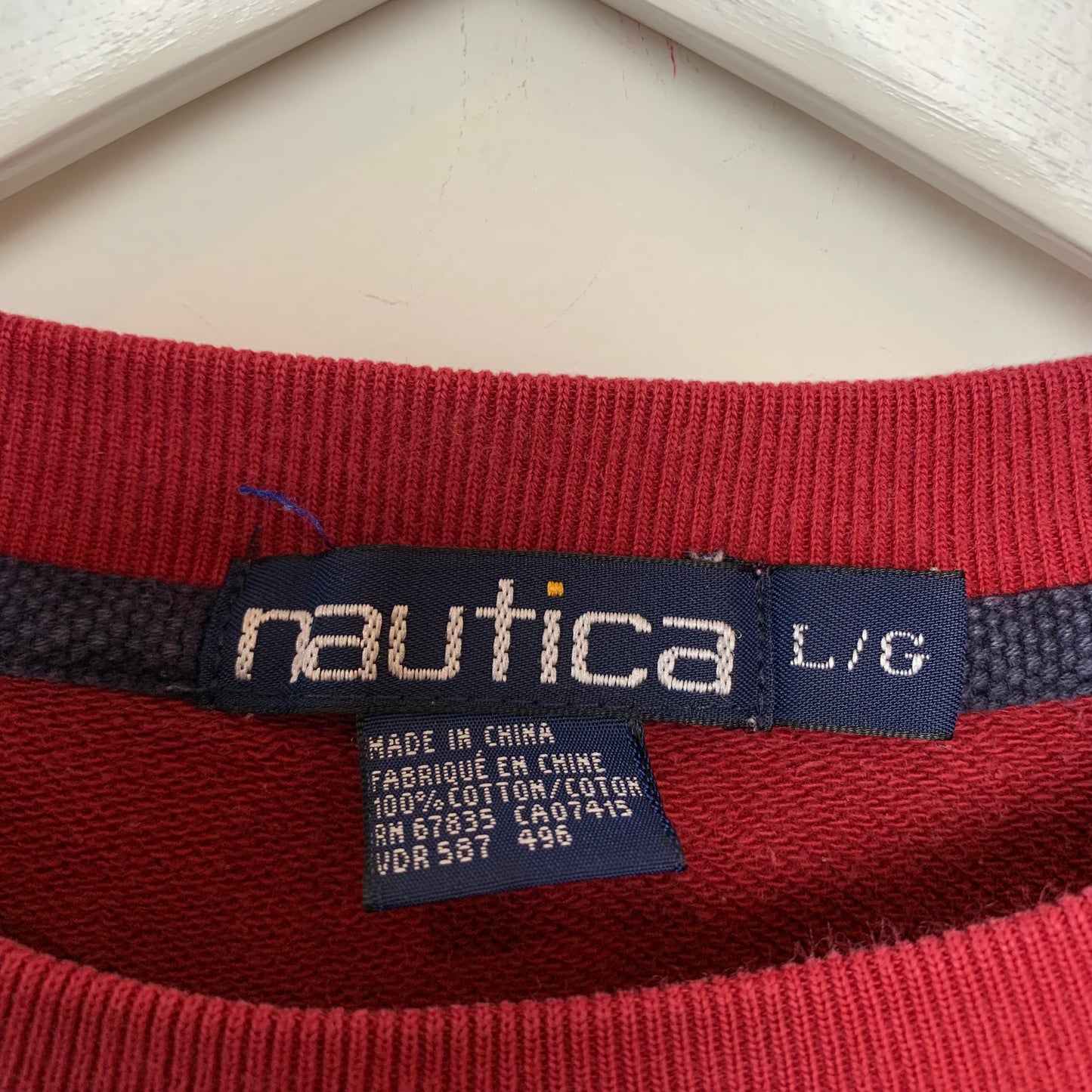 Vintage 90s Nautica Red Sweatshirt Crewneck