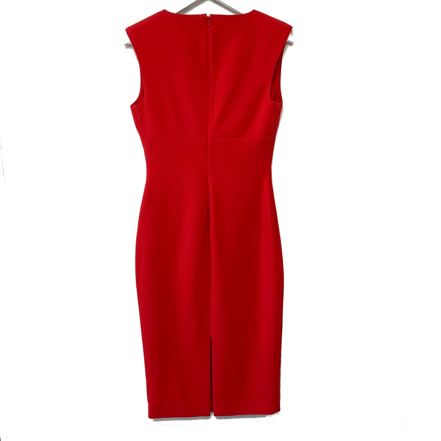 New with Tags LIKELY Nori Red V Neck Midi Dress 6