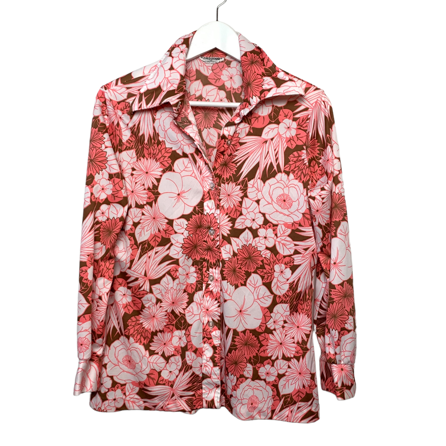 Vintage 70s Alfred Dunner Long Sleeve Button Down Collared Shirt 16