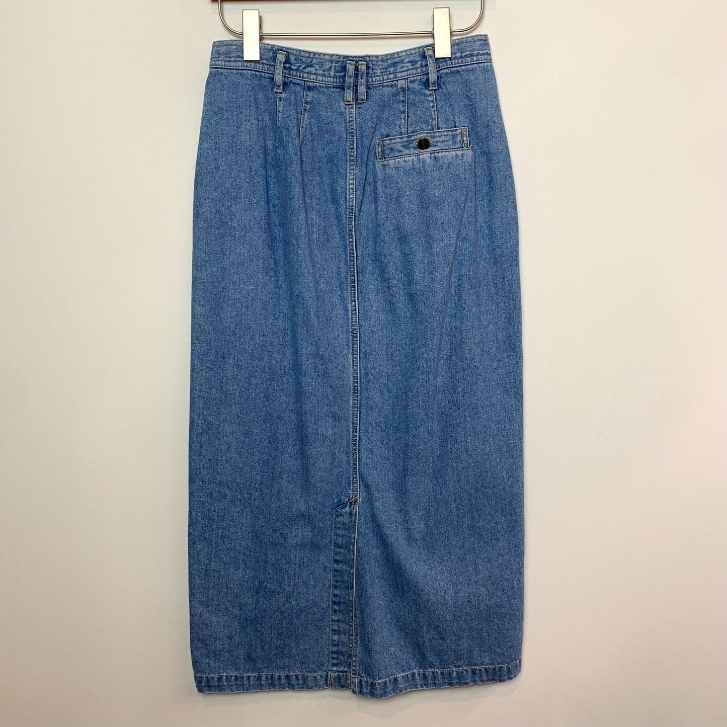 Vintage 90s Liz Claiborne Denim Jean Maxi Skirt 8
