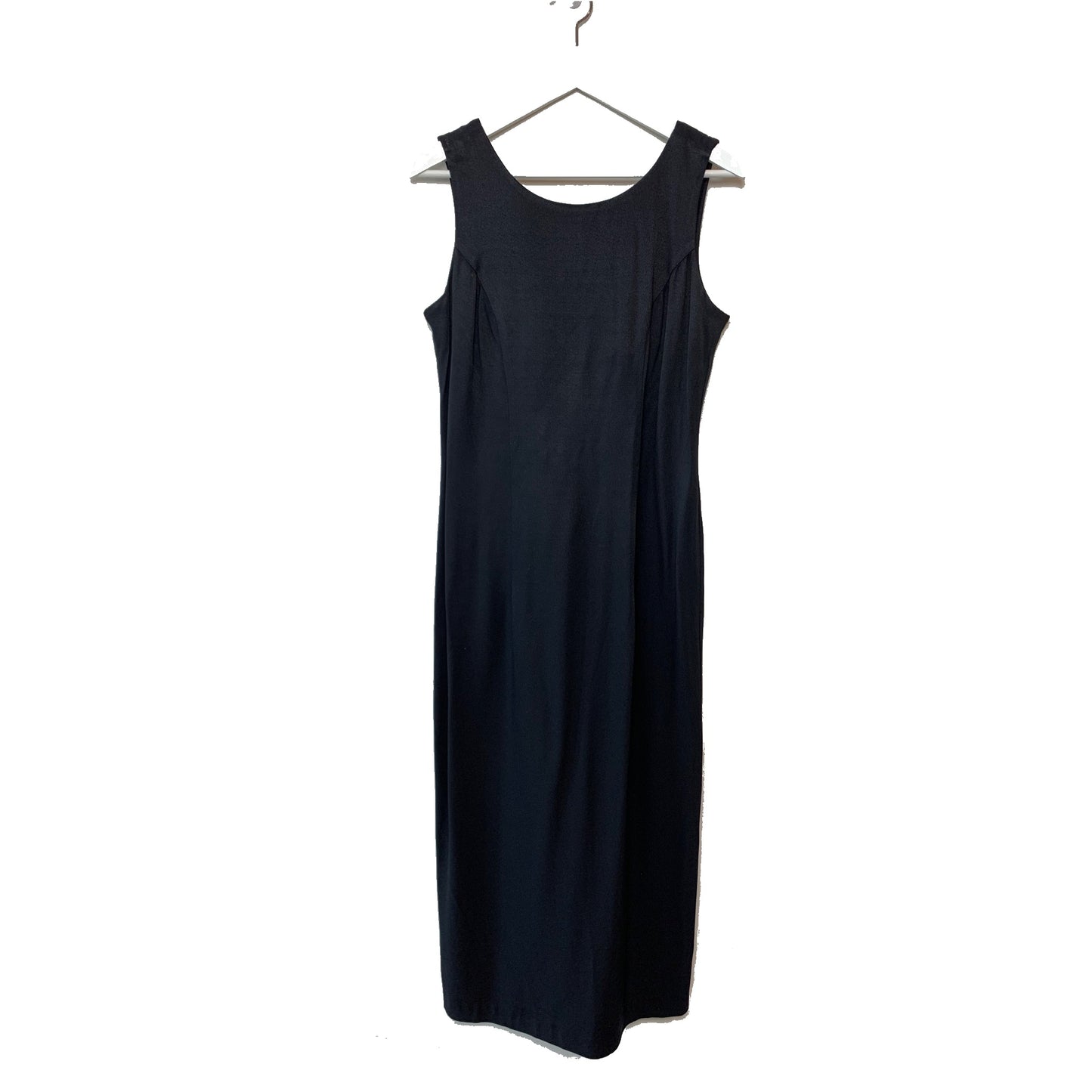 Vintage 90s All That Jazz Black Sleeveless Maxi Dress with Tie in the Back