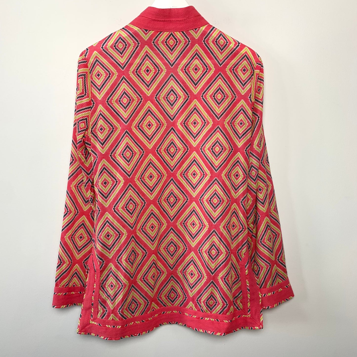 Tory Burch Pink Tunic Top Long Sleeve 6 Cotton