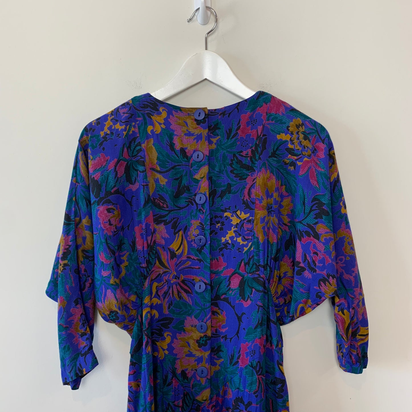 Vintage 1980s E.D. Michaels Jewel Tone Dress 7/8