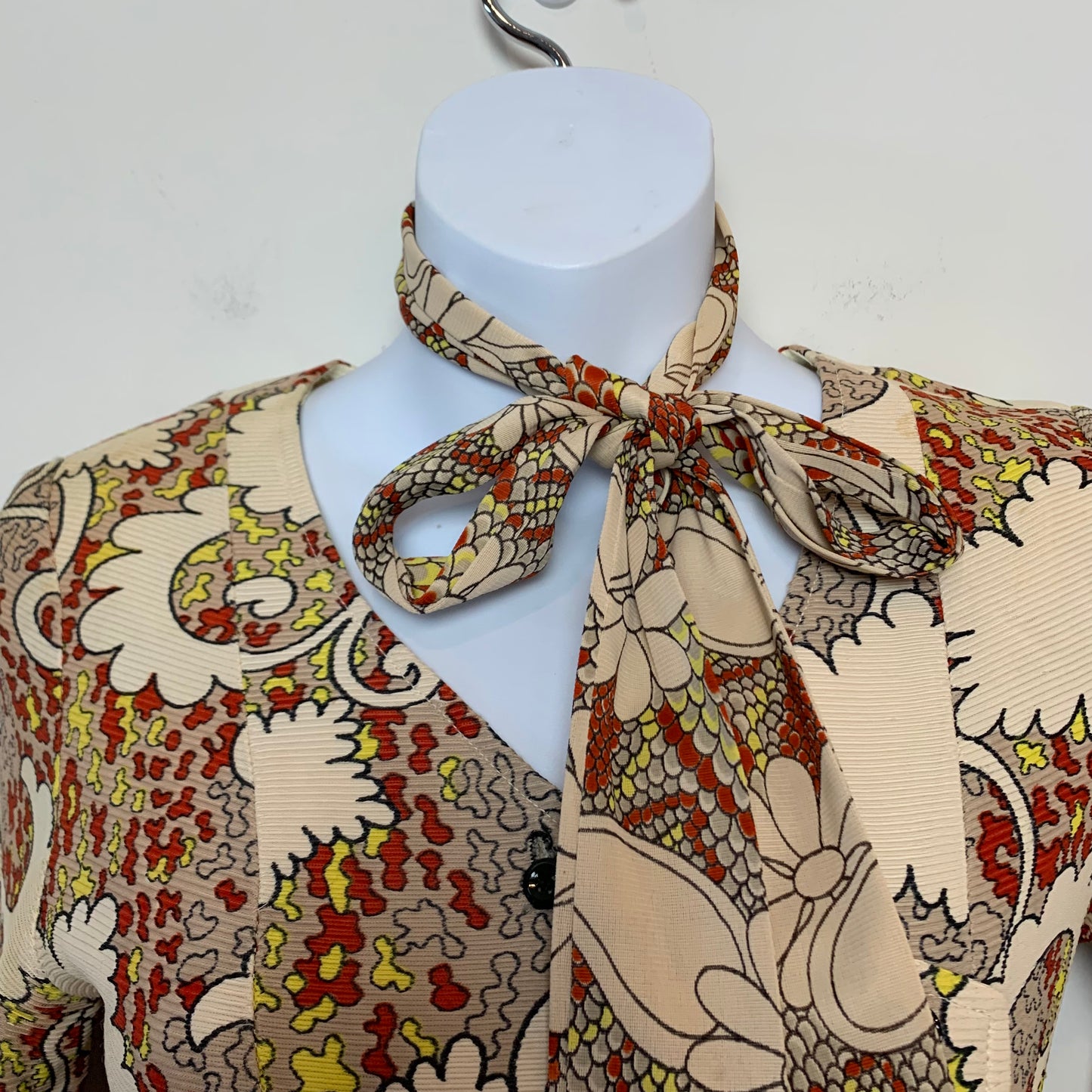 Vintage 1960s 1970s Matching Set Psychedelic Print