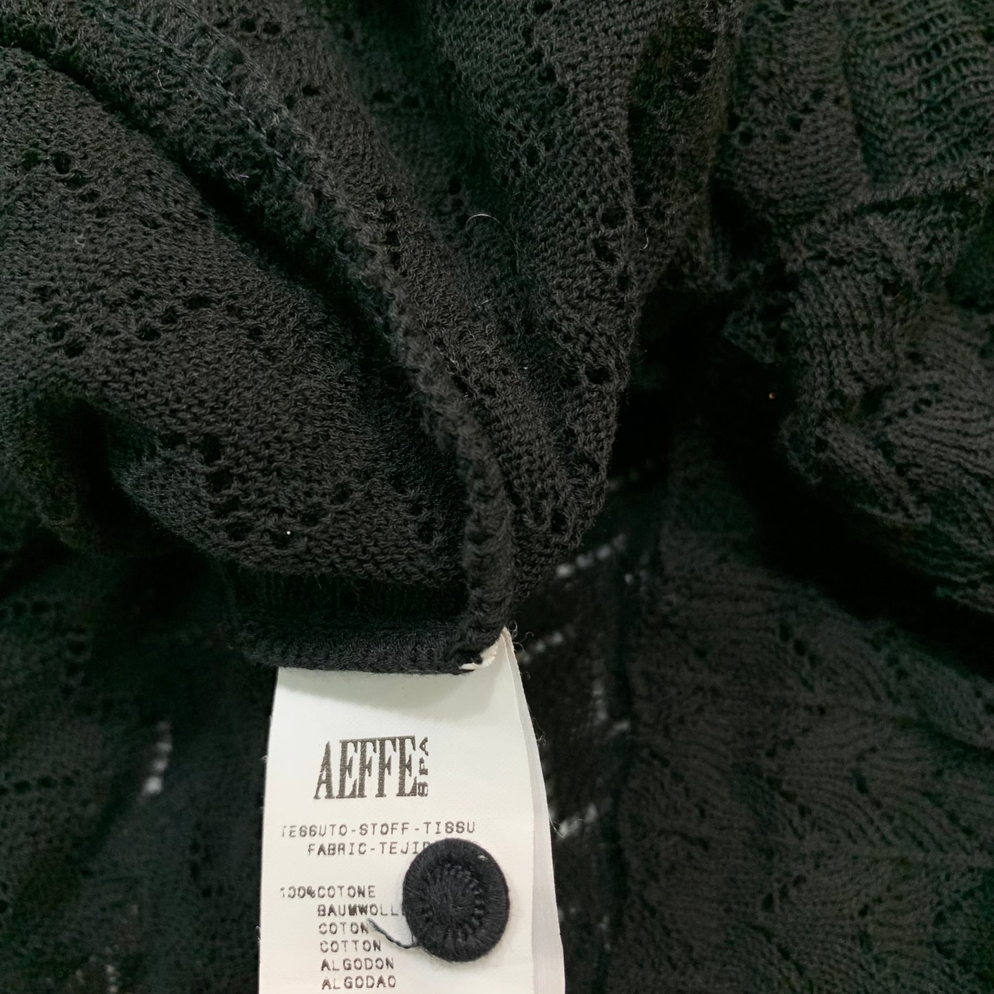 Vintage 90s Moschino Cheap and Chic Black Cardigan Sweater