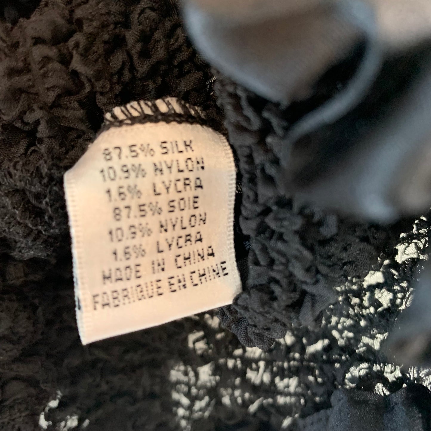 Y2K Rezrekshn Black Scrunchie Polo Shirt Silk 6