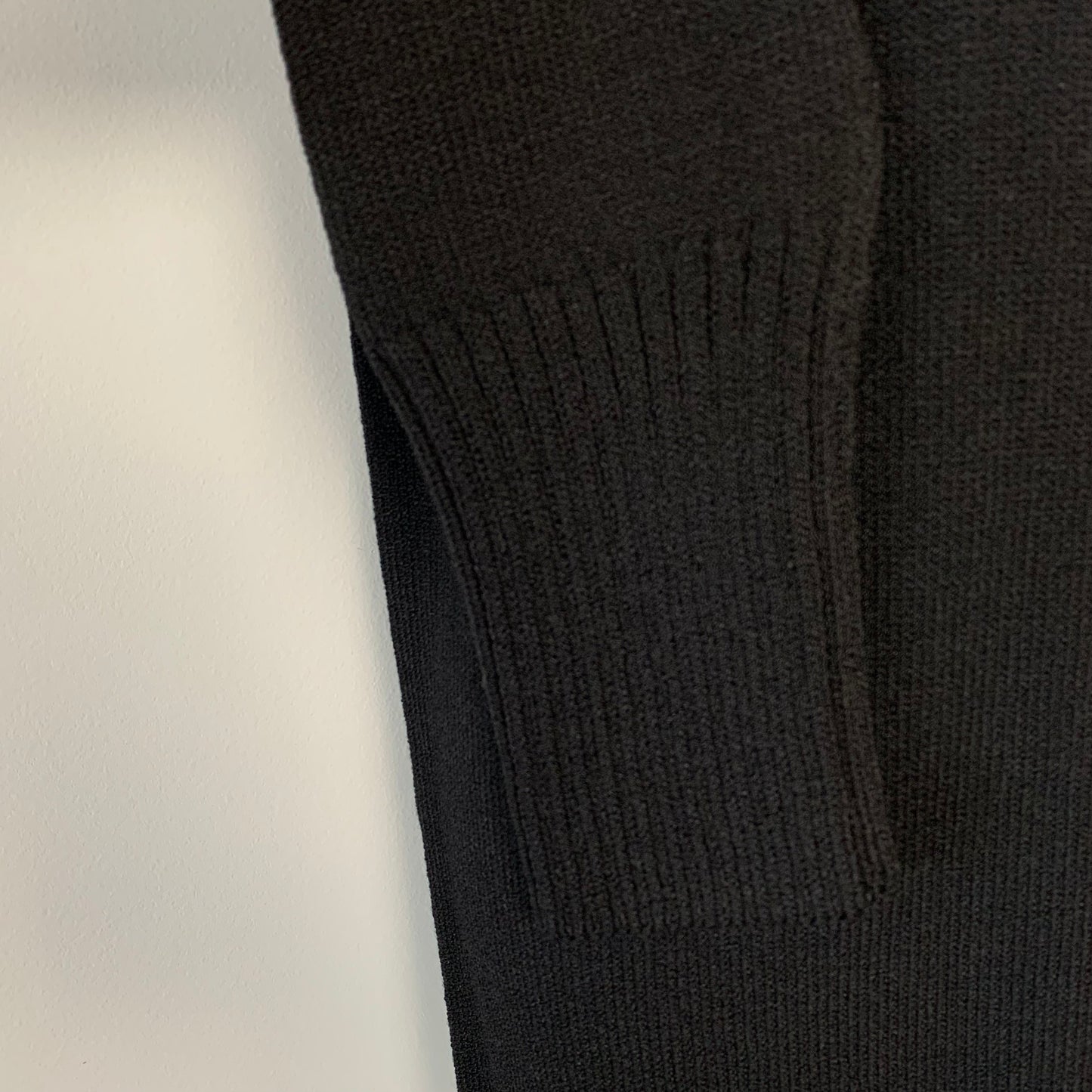 Vintage Helen HSU N.Y. Knit Polo Dress Black XS