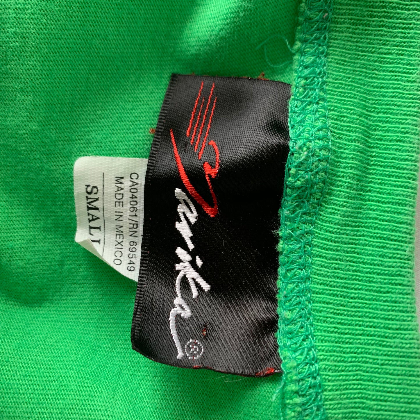 Vintage Marika Green Cropped Short Sleeve Tee Small