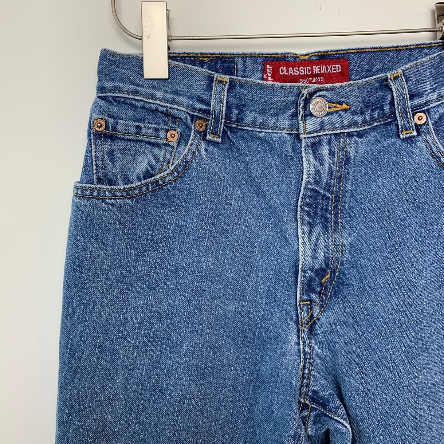 90s Y2K Levi's 550 Classic Relaxed Fit Tapered Leg Jeans High Rise 8