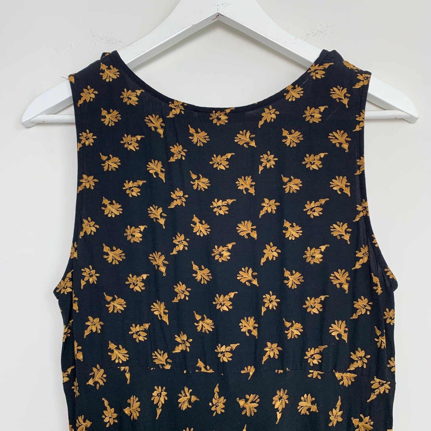 90s The Limited Floral Maxi Dress with Front Tie Rayon