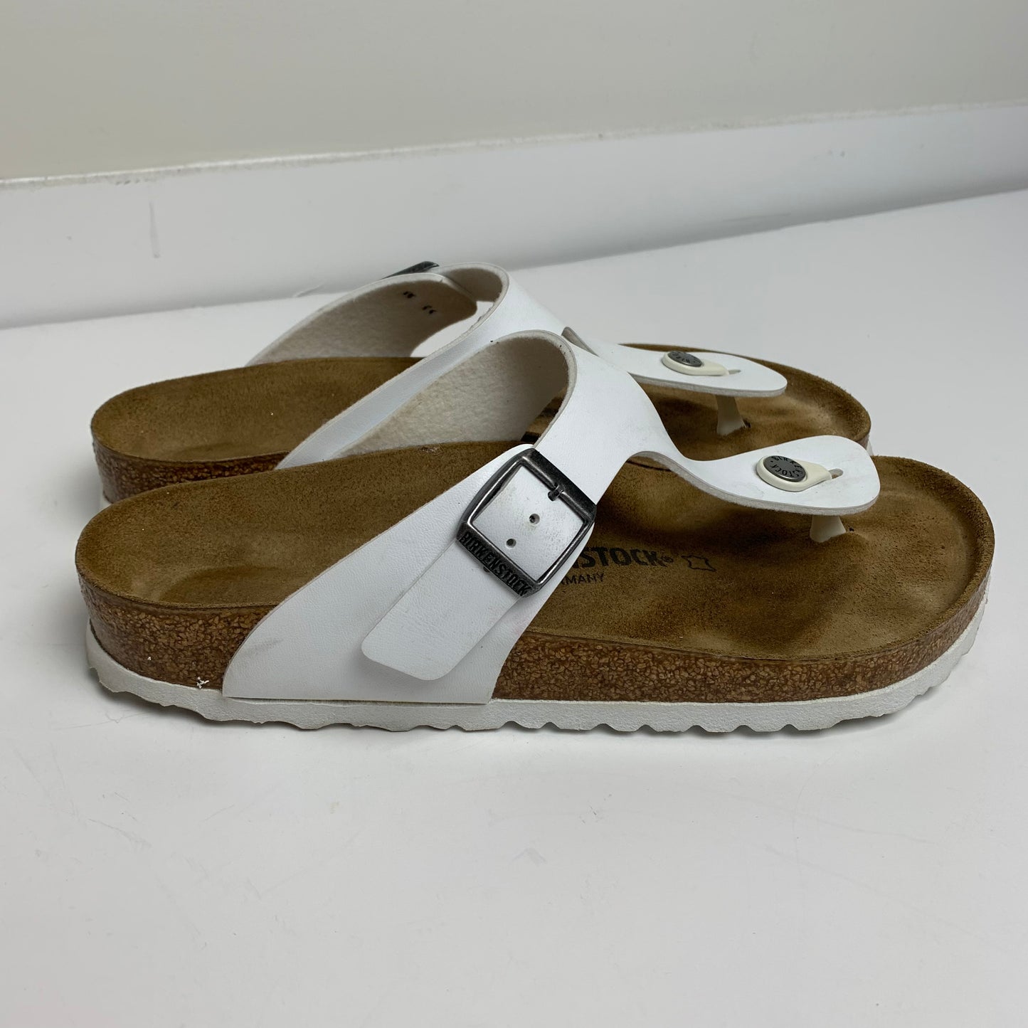 Birkenstock White Thong Sandals 41 10