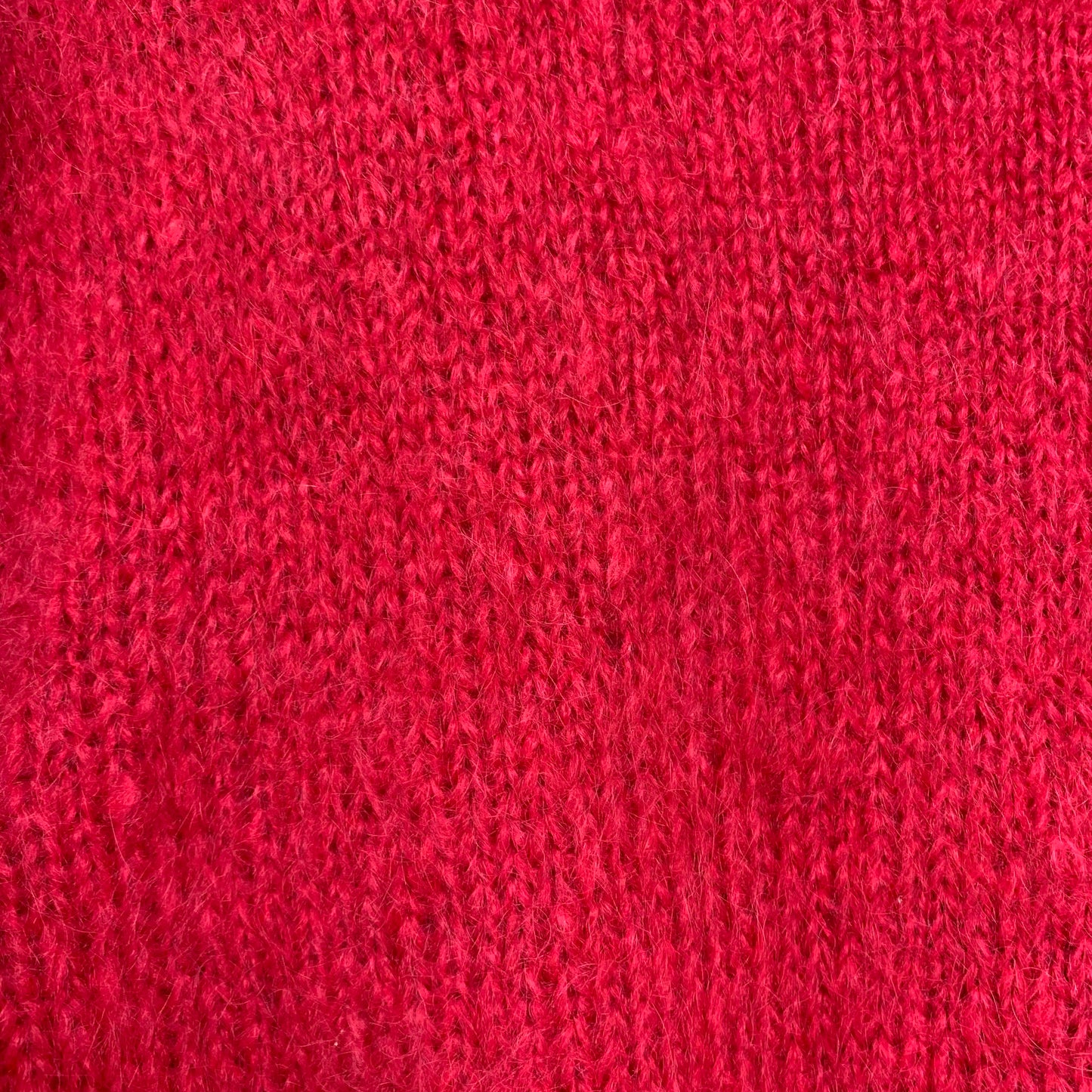 Vintage Knit Cardigan Sweater Deep V-Neck Long Sleeve Pink