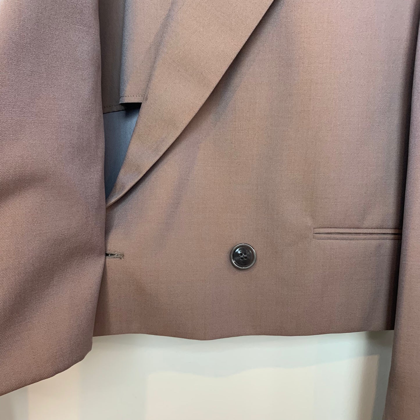 ACNE Studios Jenell Cropped Double-Breasted Wool Blazer 40 Large